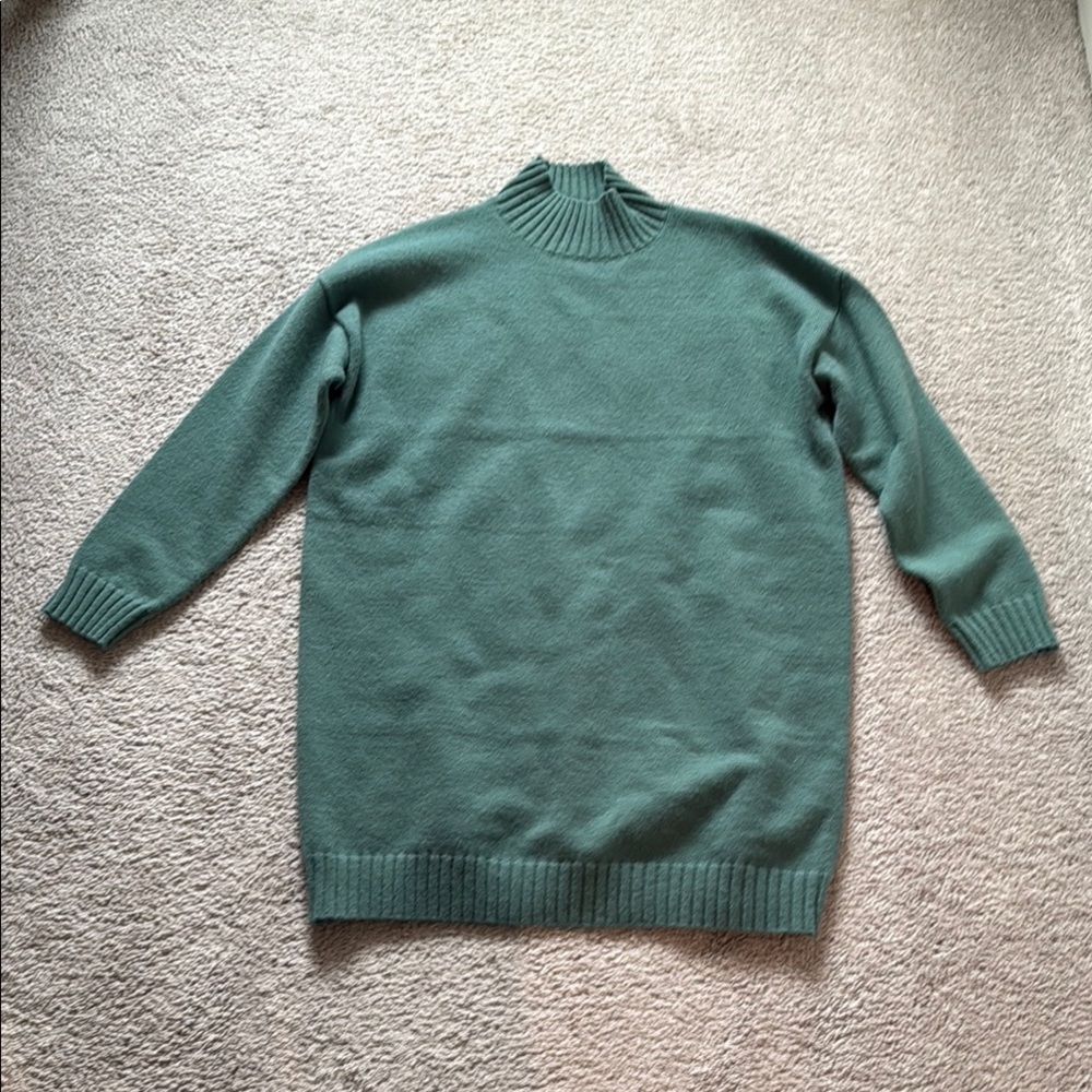 Woman’s Mock Neck Tunic Sweater